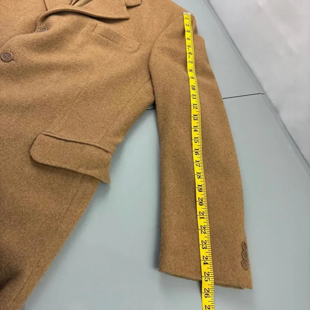 Camelhair Men's Pure Camel hair Soft Warm 3 Button Blazer Jacket Size L42
